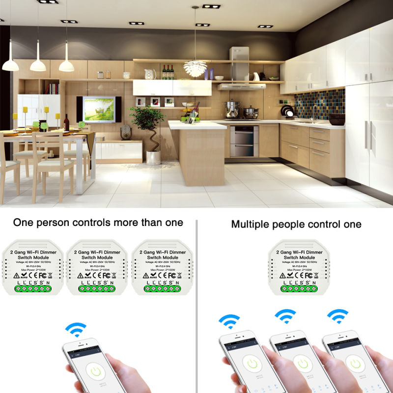 2Gang Wifi Dimmer Light Switch - App Home Improvement reseña y precio