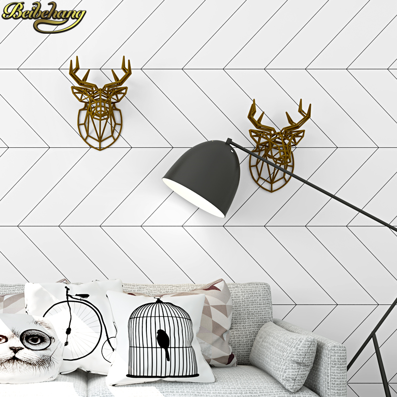 beibehang Nordic style black w - Home Improvement Stores reseña y precio