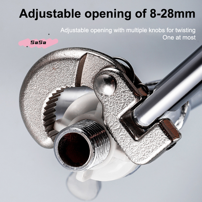 S-1Pc 180 Degree Rotating Adju - Pipe Wrench Adjustable reseña y precio