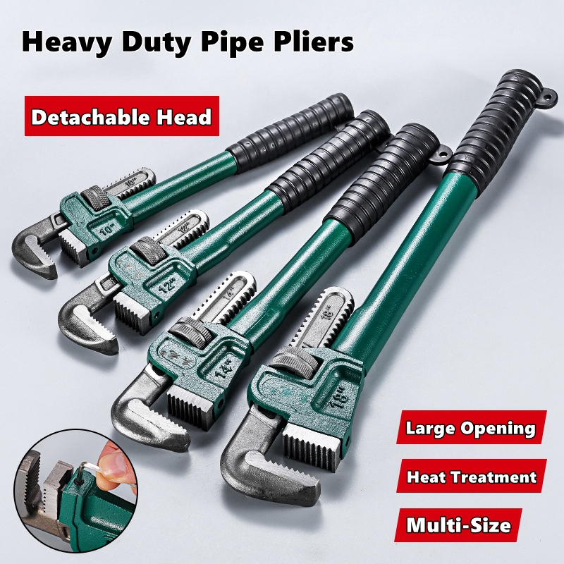Heavy Duty Carbon Steel Straig - Pipe Wrench Adjustable reseña y precio