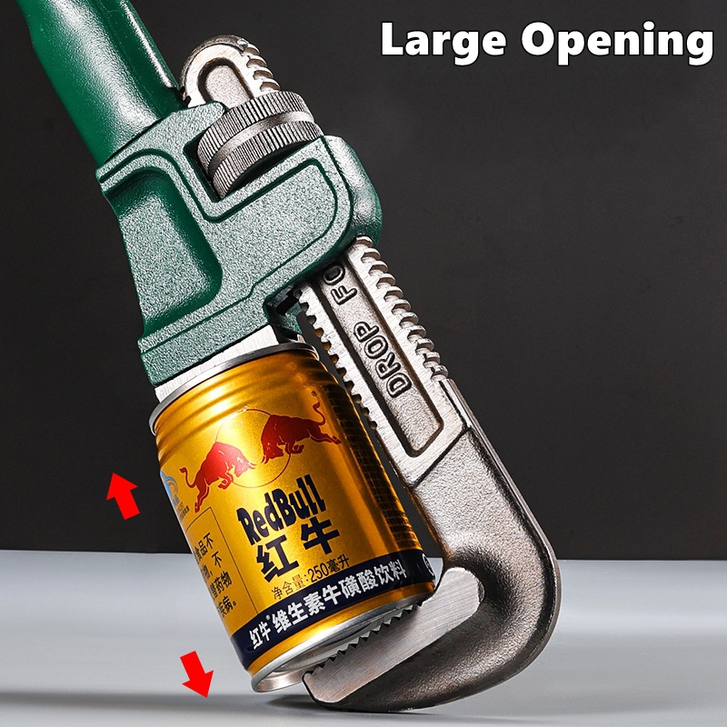 Heavy Duty Carbon Steel Straig - Pipe Wrench Adjustable reseña y precio