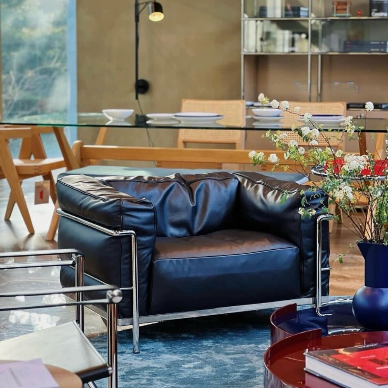 Service Black Luxury Sofa Leat - Home Improvement And Services reseña y precio