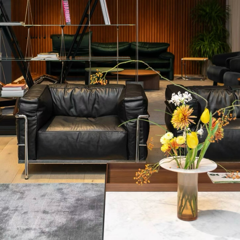 Service Black Luxury Sofa Leat - Home Improvement And Services reseña y precio