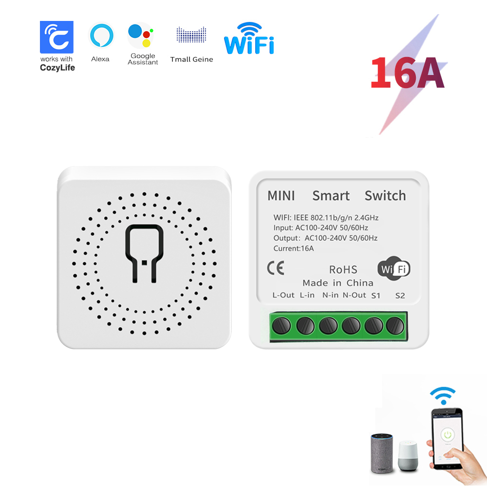 SIXWGH MiNi WiFi Smart Switch  - App Home Improvement reseña y precio