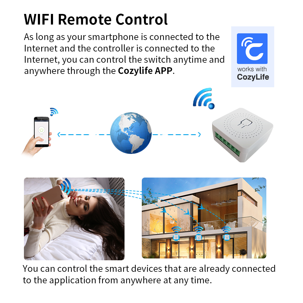 SIXWGH MiNi WiFi Smart Switch  - App Home Improvement reseña y precio