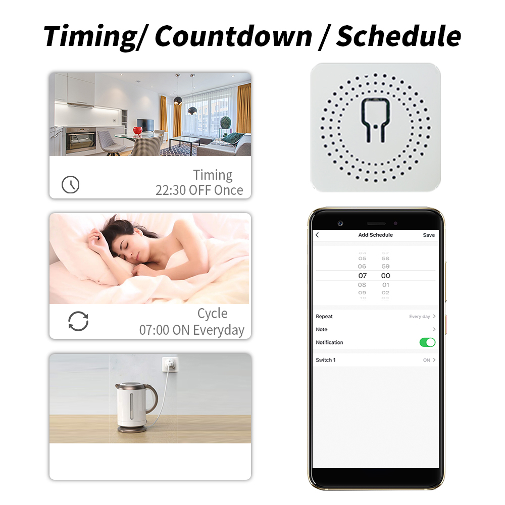 SIXWGH MiNi WiFi Smart Switch  - App Home Improvement reseña y precio