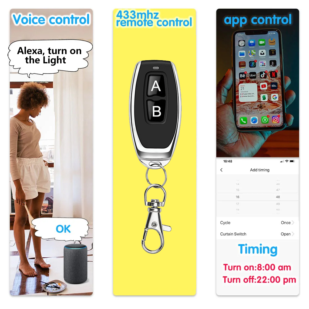 WiFi Smart Switch AC/DC 12V 24 - App Home Improvement reseña y precio