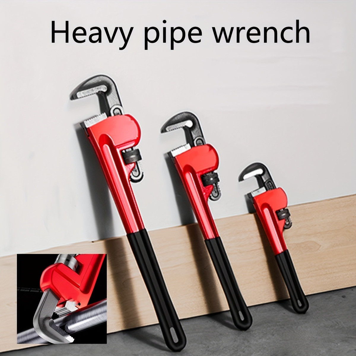 8 inch/10 inch/12 inch Heavy-D - Pipe Wrench Adjustable reseña y precio