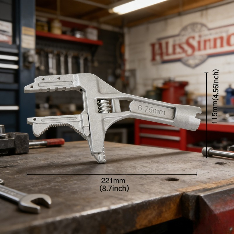 1Pc Large Open 6-75mm Adjustab - Pipe Wrench Adjustable reseña y precio