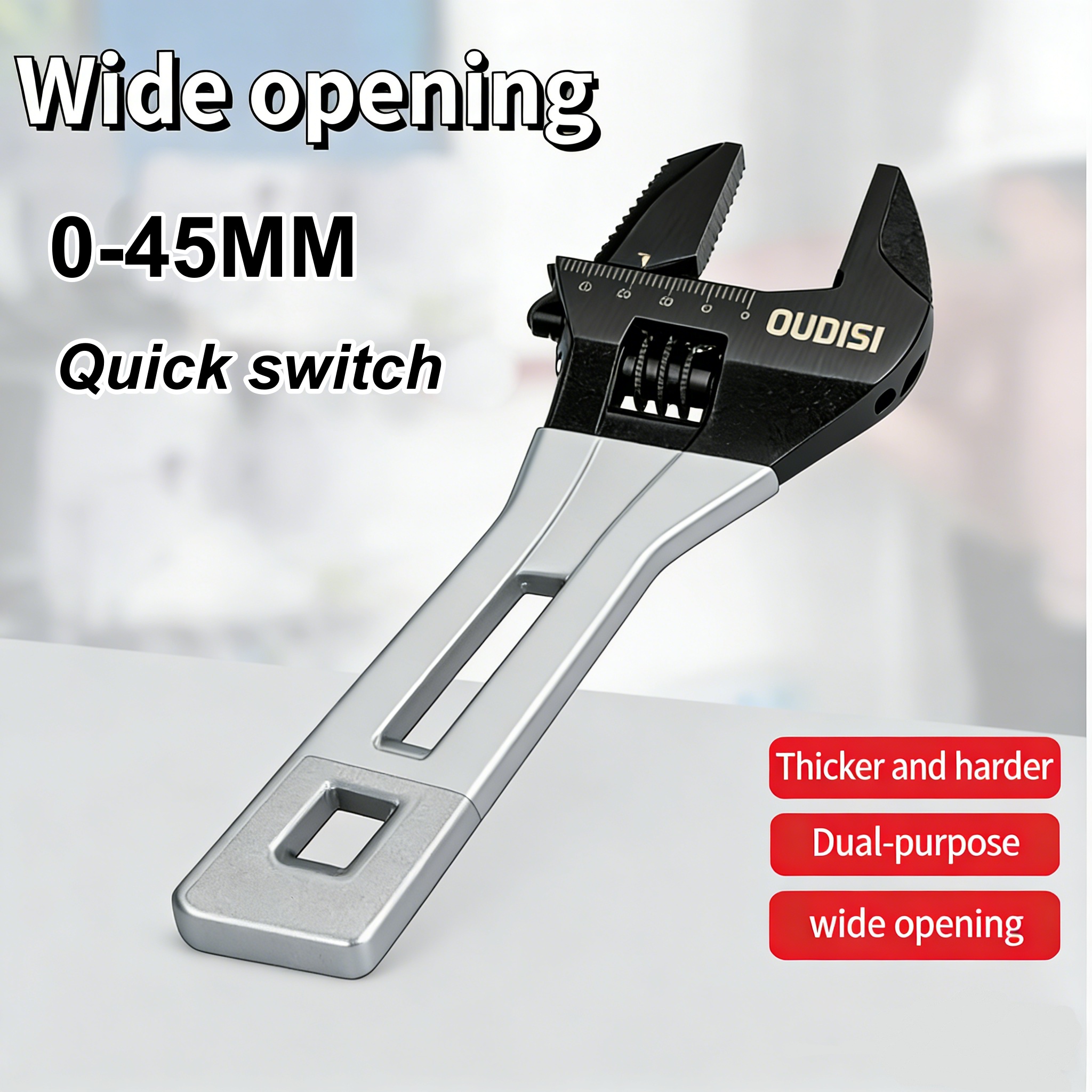 Adjustable Large Open Steel Wr - Pipe Wrench Adjustable reseña y precio