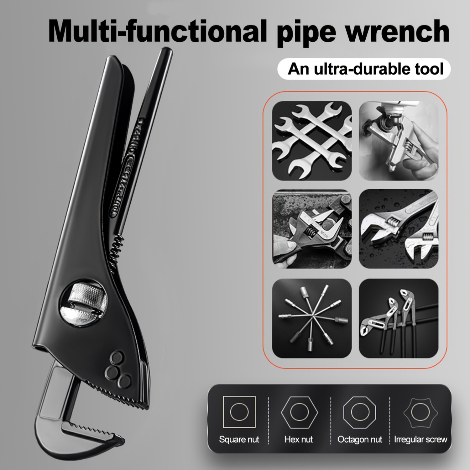 Multi-Function Adjustable Pipe - Pipe Wrench Adjustable reseña y precio