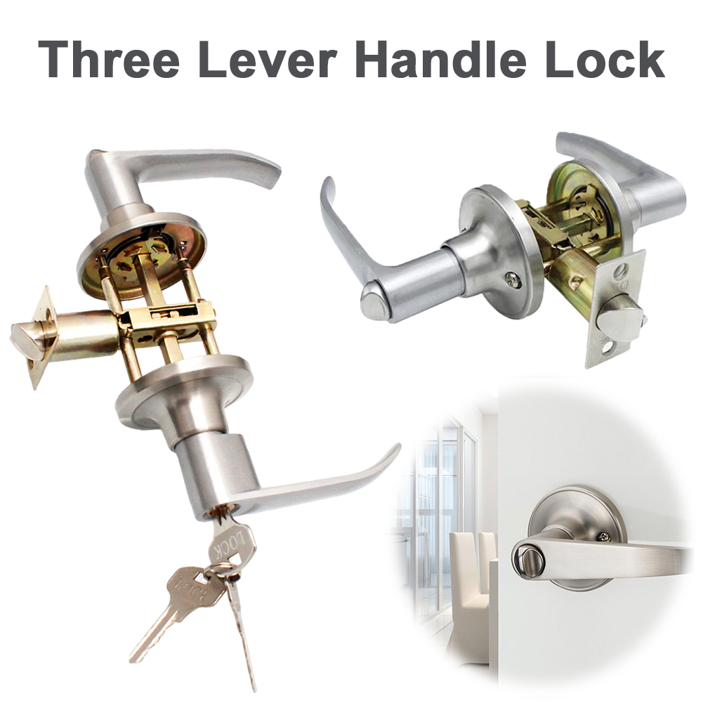 Door Lever Lock with 3 Keys En - Door Knob Replacement reseña y precio